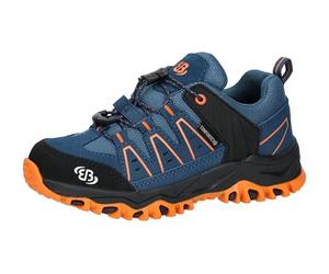 Brütting Mount Pinos Kids Low Scarpe da Trekking, Colore: Petrolio/Arancione, 33 EU