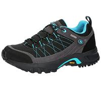 Brütting Scarpe da Trail Mount Egmont, Nero Grigio Turchese, 36 EU