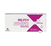 Brufen Analgesico 200mg Ibuprofene Trattamento del Dolore da Lieve a Moderato, 12 Compresse