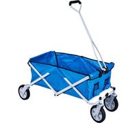 Brugel Carrello Pieghevole Tessuto Oxford Acciaio cm 117x50x52 h Blu