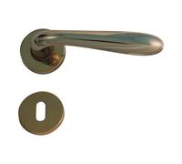 Brugel Maniglia Goccia Ottone Rosetta Foro Patent Zama Ottone Lucido Q8