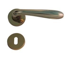 Brugel Maniglia Goccia Ottone Rosetta Foro Patent Zama Ottone Lucido Q8