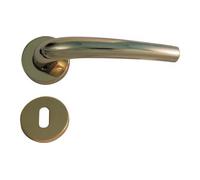 Brugel Maniglia Torino Ottone Rosetta Foro Patent Zama Ottone Lucido Q8