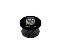 Bruges Belgio Canal City Travel Art PopSockets PopGrip Adesivo