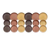 BRUGES SERVIZIO PIATTI PER 6 PERSONE 18 PEZZI STONEWARE MULTICOLOR SET PIATTI CO