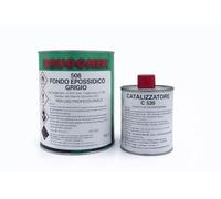 BRUGGHER Fondo Isolante Epossidico Anticorrosivo per Metallo - Primer Bicomponente Professionale 1,2 kg - Colore Grigio