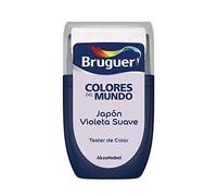 Bruguer - Colores del Mundo, Tester vernice monostrato per pareti, Japón viola chiaro, 0,03 l