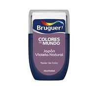 Bruguer - Colores del Mundo, Tester vernice monostrato per pareti, Japón viola naturale, 0,03 l