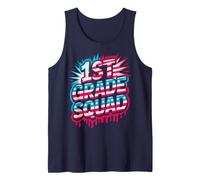 Bruh 1 ° Grade Squad 250 Years Freedom USA Flag Teacher Canotta