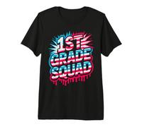 Bruh 1 ° Grade Squad 250 Years Freedom USA Flag Teacher Maglietta Premium