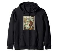 Bruh Bigfoot Sasquatch Loch Ness Mostro Divertente Inverso Papà Felpa con Cappuccio