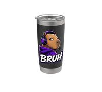 Bruh Capybara Videogiochi Divertente Controller Console per PC Gamer Bicchiere termico in acciaio inox doppia parete