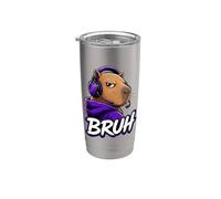 Bruh Capybara Videogiochi Divertente Controller Console per PC Gamer Bicchiere termico in acciaio inox doppia parete