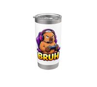 Bruh Capybara Videogiochi Divertente Controller Console per PC Gamer Bicchiere termico in acciaio inox doppia parete