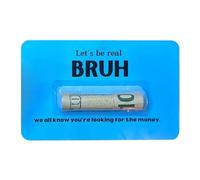 Bruh Card In Addition to Serving As Decorations Paper Wallet Pendants can also Be Used to Store Small of Business Cards or Other Small Items Increasing White Eventtenda (A, taglia unica)