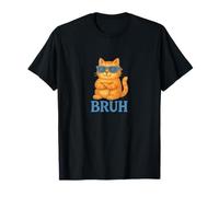 Bruh Cat Cool Bro Kitty Cats Art Maglietta