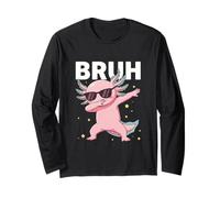 Bruh Dabbing Axolotl Occhiali da Sole Divertenti Dabbing Cute Animal Maglia a Manica