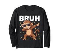 Bruh Dabbing Monkey Occhiali da Sole Divertenti Dabbing Cute Kids Boys Maglia a Manica