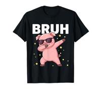 Bruh Dabbing - Occhiali da Sole a Forma di Maiale, con Simpatici Animali Maglietta