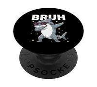 Bruh Dabbing Shark Occhiali da sole divertenti Shark Dabbing Cute Kids PopSockets PopGrip Adesivo