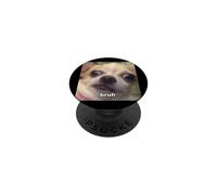 "Bruh" Divertente Chihuahua Viso Sfocato Cane Meme PopSockets PopGrip Adesivo
