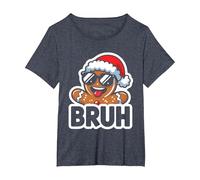 Bruh - Divertente omino di Pan di Zenzero, per Ragazzi, Ragazzi e Bambini Maglietta, Donna Plus-Size, Pervinca, 2X