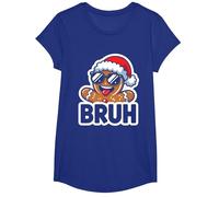 Bruh - Divertente omino di Pan di Zenzero, per Ragazzi, Ragazzi e Bambini Maglietta, Ragazze, Blu Reale, L