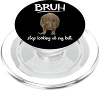 Bruh Dont Look At My Frog Butt Meme PopSockets PopGrip per MagSafe