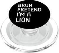 Bruh finge che io sia un leone divertente abbinato Halloween PopSockets PopGrip per MagSafe