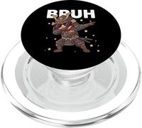 BRUH Funny Dabbing Samurai Bambini Ragazzi Giapponese Storia Amante PopSockets PopGrip per MagSafe