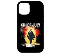 Bruh George Washington Fireworks 4 luglio Ragazzi Bambini Custodia per iPhone 12/12 Pro
