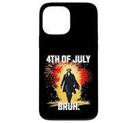 Bruh George Washington Fireworks 4 luglio Ragazzi Bambini Custodia per iPhone 13 Pro Max