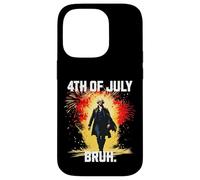 Bruh George Washington Fireworks 4 luglio Ragazzi Bambini Custodia per iPhone 14 Pro