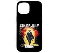Bruh George Washington Fireworks 4 luglio Ragazzi Bambini Custodia per iPhone 15