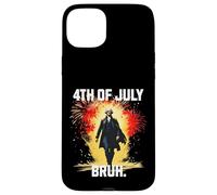 Bruh George Washington Fireworks 4 luglio Ragazzi Bambini Custodia per iPhone 15 Plus