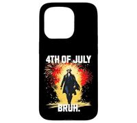 Bruh George Washington Fireworks 4 luglio Ragazzi Bambini Custodia per iPhone 15 Pro