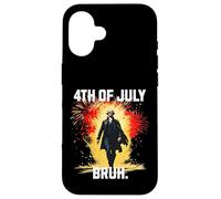 Bruh George Washington Fireworks 4 luglio Ragazzi Bambini Custodia per iPhone 16