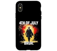 Bruh George Washington Fireworks 4 luglio Ragazzi Bambini Custodia per iPhone X/XS
