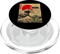 BRUH Grande Onda Kanagawa Vintage Giapponese Surf Alien PopSockets PopGrip per MagSafe