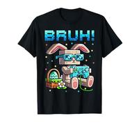 Bruh Happy Easter Bunny Egg Hunt Videogiochi Gamer Ragazzi Ragazza Maglietta