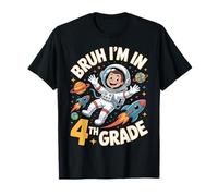 Bruh I’m 4th Grade Funny Astronaut School Dabbing Boy Maglietta