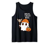 Bruh, I Mean Boo Cute Ghost Funny Halloween Men Women Kids Canotta