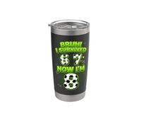Bruh I Survived 6 7 Now I Am 8 Giocatore di calcio 8 ° compleanno Bicchiere termico in acciaio inox doppia parete