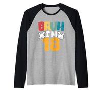 Bruh I'm 18 Year Old Regali Ragazzi Ragazze It's My 18th Birthday Maglia con Maniche Raglan