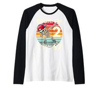 Bruh I'm 2 But One-Day I'll Be 67 Retro 2nd Birthday Kids Maglia con Maniche Raglan