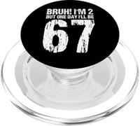 Bruh I'm 2 But One-Day I'll Be 67 Retro 2nd Birthday Kids PopSockets PopGrip per MagSafe