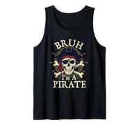 Bruh I'm A Pirate - Costume da Pirata Buccaneer Jolly Roger Canotta