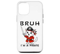 Bruh I'm A Pirate Cute Cat Halloween o festa di compleanno per bambini Custodia per iPhone 12/12 Pro