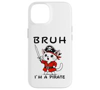 Bruh I'm A Pirate Cute Cat Halloween o festa di compleanno per bambini Custodia per iPhone 14