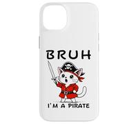 Bruh I'm A Pirate Cute Cat Halloween o festa di compleanno per bambini Custodia per iPhone 14 Plus
